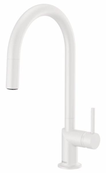 Jason Wu Kitchen Faucet with Pulldown Spray (Less Handle) - Matte White 63075LF-MWLHP Brizo