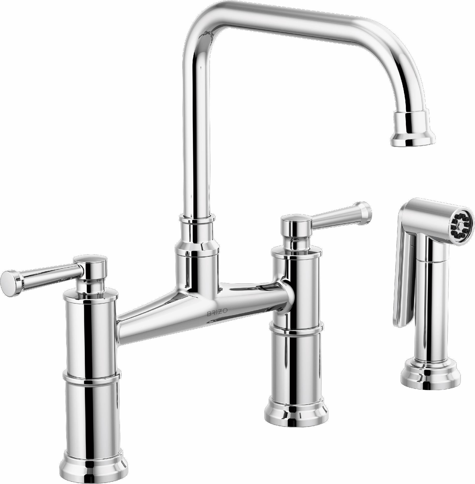 Artesso Bridge Kitchen Faucet with Side Spray - Chrome 62525LF-PC Brizo