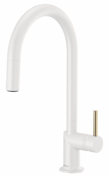 Jason Wu Kitchen Faucet with Pulldown Spray (Less Handle) - Matte White 63075LF-MWLHP Brizo - Image 2
