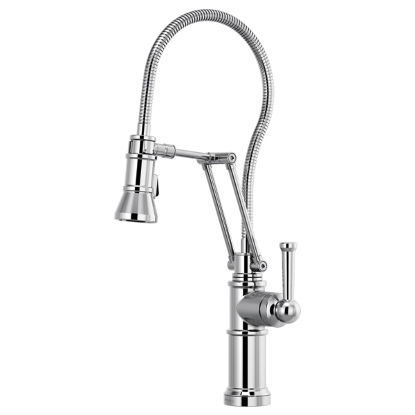 Artesso Articulating Kitchen Faucet with Finished Hose and Pulldown Spray - Chrome 63125LF-PC Brizo