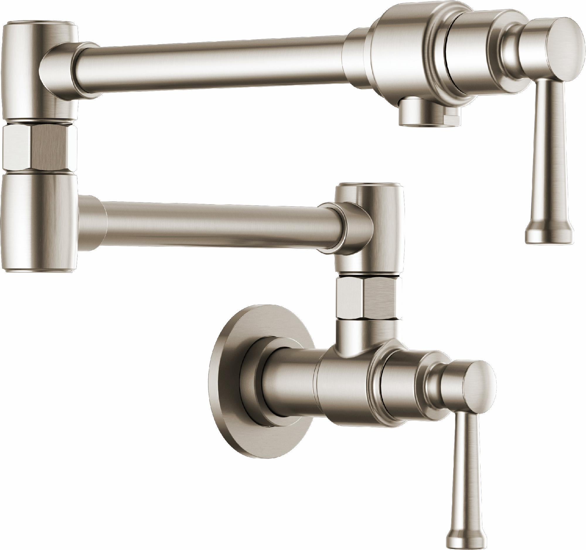 Artesso Wall Mount Pot Filler - Stainless 62825LF-SS Brizo
