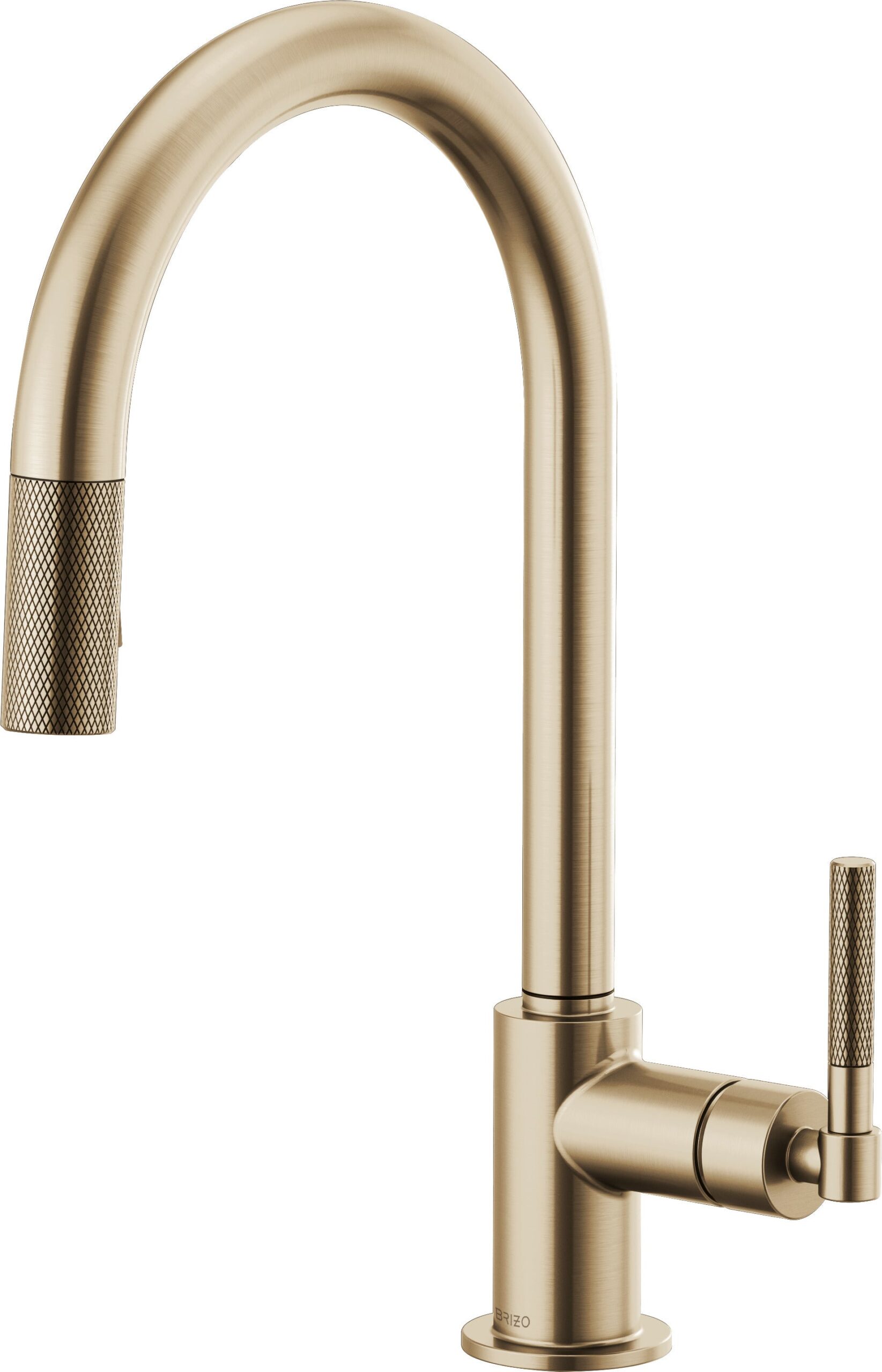 Litze Kitchen Faucet with Pulldown Spray Arc Spout and Knurled Handle - Luxe Gold 63043LF-GL Brizo
