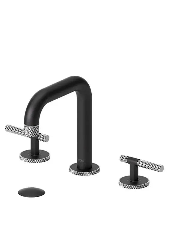 Tenzo Bellacio C 8 Inch Widespread Bathroom Faucet Knurl Design