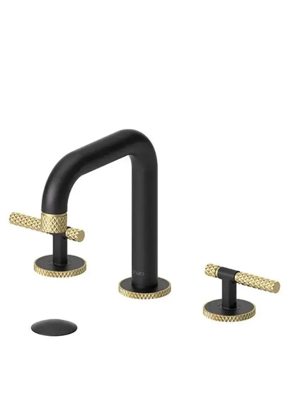 Tenzo Bellacio C 8 Inch Widespread Bathroom Faucet Knurl Design - Image 8