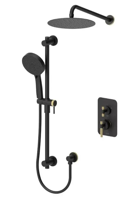 Tenzo Bellacio C BEPB32-20111 Shower Faucet Kit Knurled Design