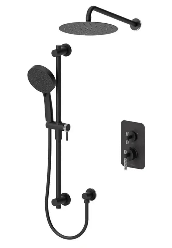 Tenzo Bellacio C BEPB32-20111 Shower Faucet Kit Knurled Design - Image 3