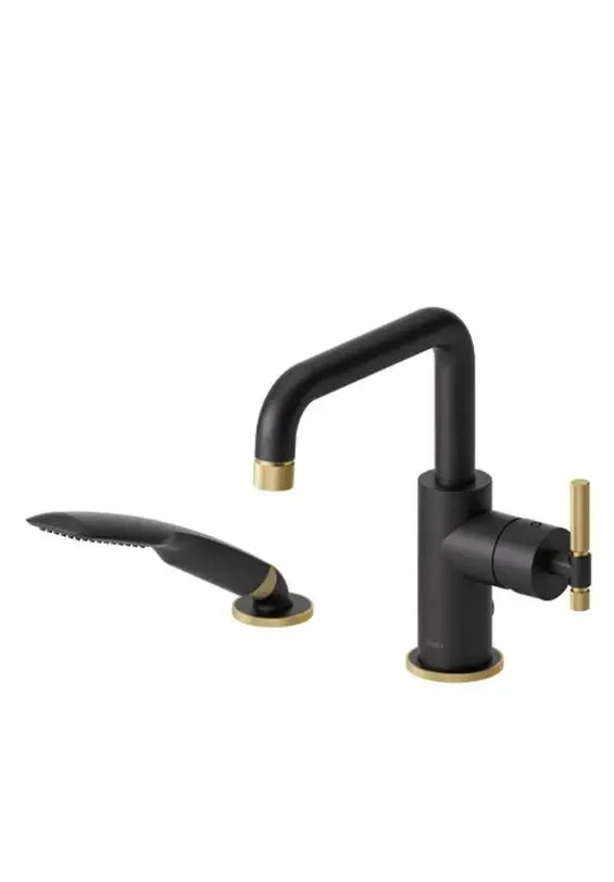 Tenzo Signature Bellacio F 2 Piece Deck Mount Tub Filler Knurled - Image 8