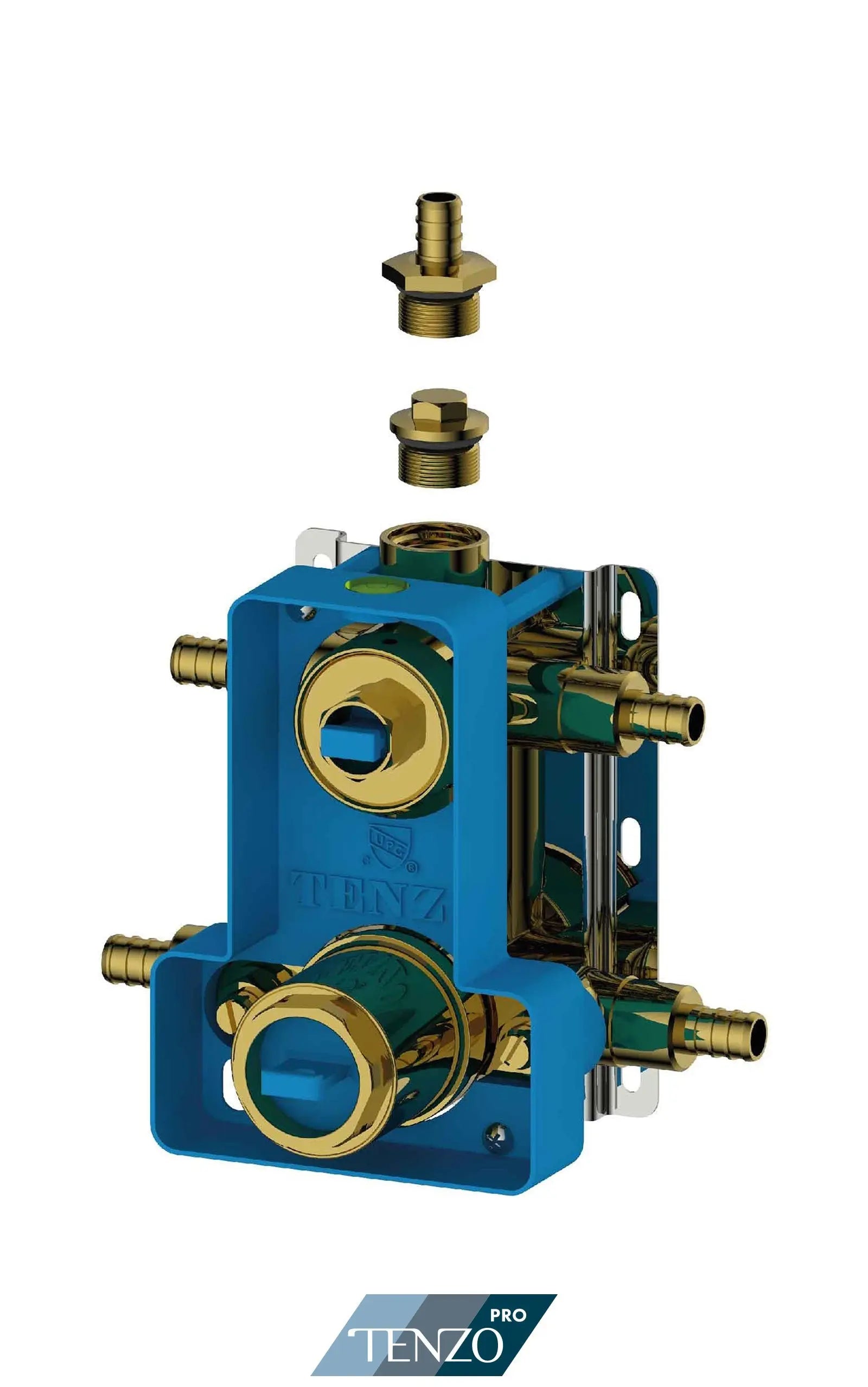 Tenzo Pro PEX Connections Rough-In for 2 & 3 functions pressure balanced valve