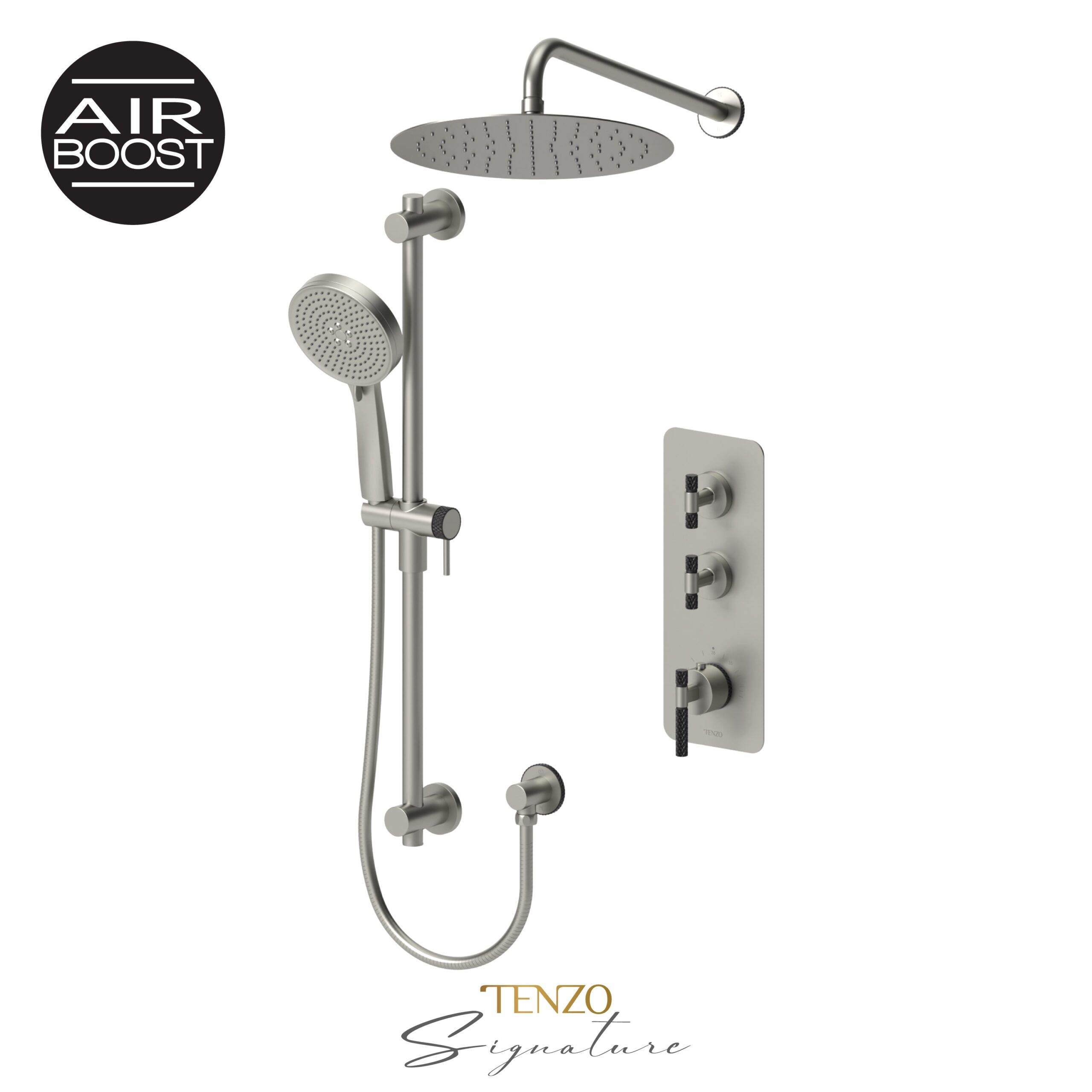 Tenzo Extenza kit 2 fcts thermo Bellacio-C brushed nickel BET42-20112-C-BN