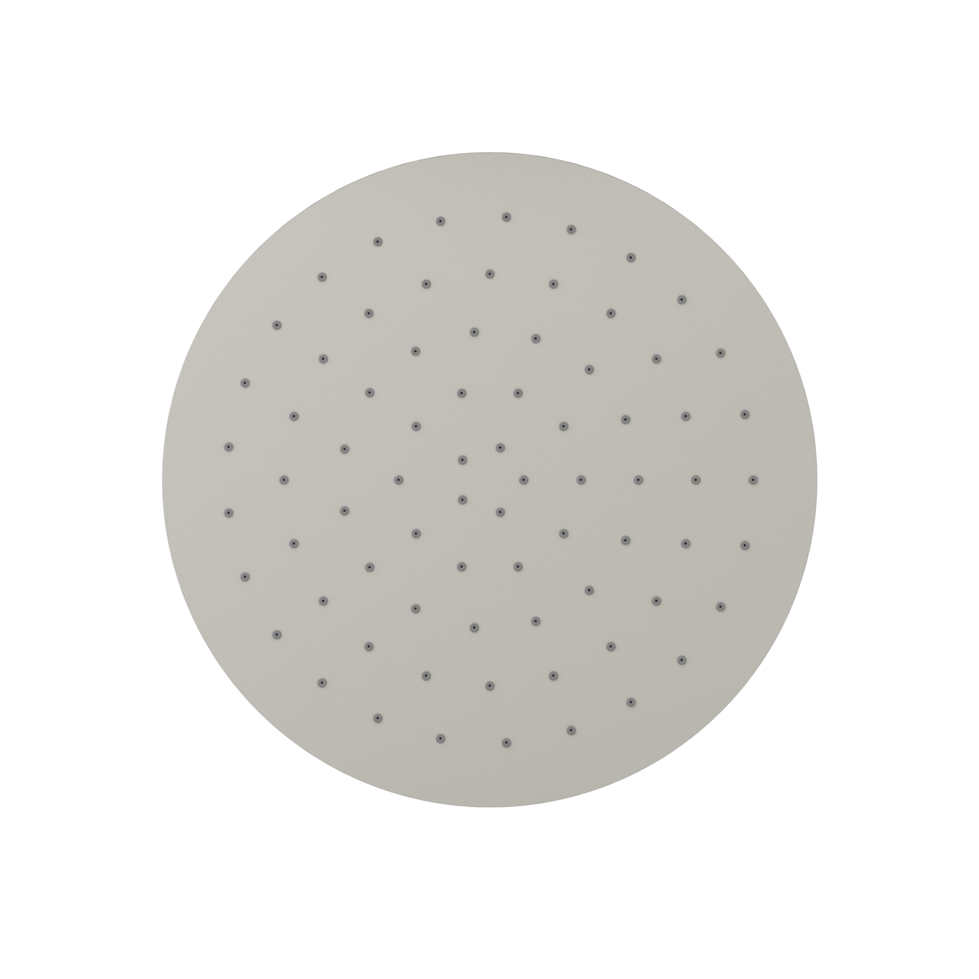 Tenzo Ceiling shower head round 25x25cm [10po] brushed nickel CSH-10-R-BN