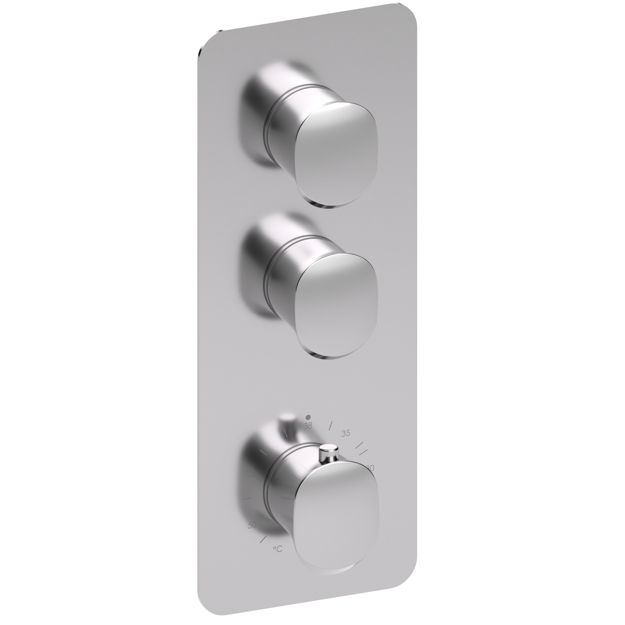 Tenzo Extenza valve Fluvia thermo. 2 functions chrome FLT42-CR