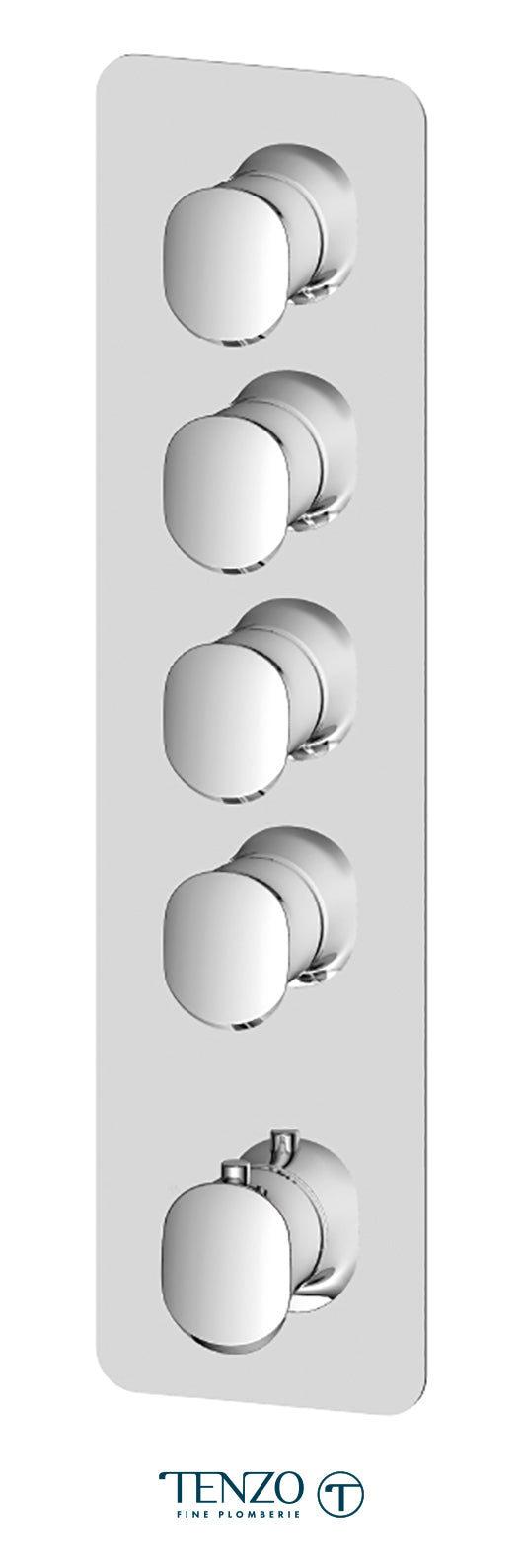 Tenzo Extenza valve Fluvia thermo. 4 functions chrome FLT44-CR