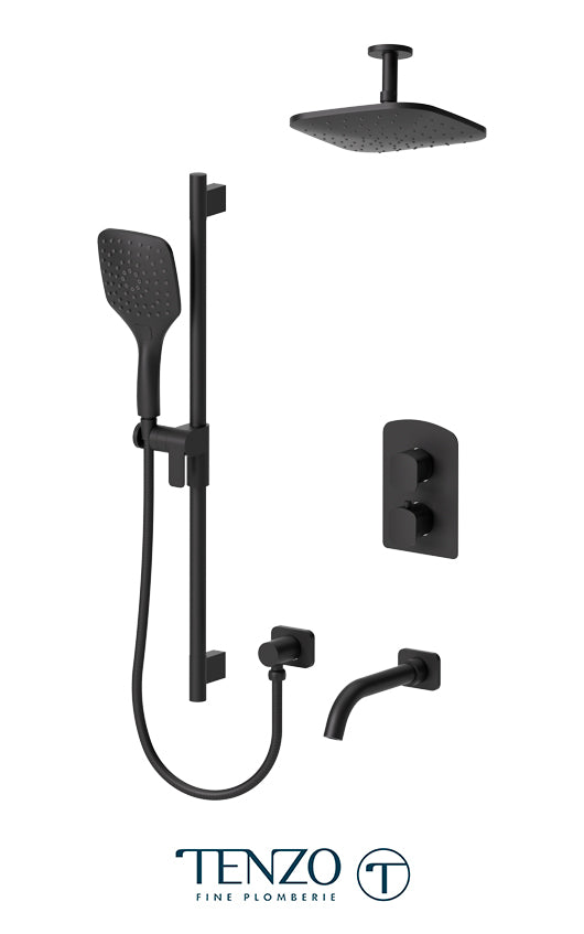 Tenzo Delano T-Box kit 3 functions thermo matte black finish DET33-511345-MB