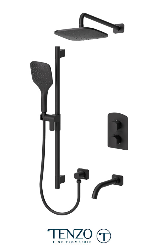 Tenzo Delano T-Box kit 3 functions thermo matte black finish DET33-501145-MB