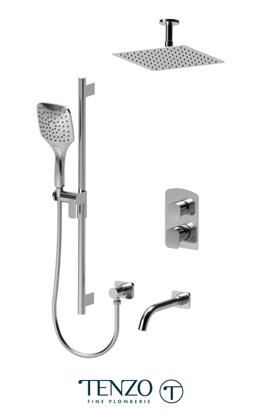 Tenzo Delano T-Box kit 3 functions thermo chrome finish DET33-511315-CR