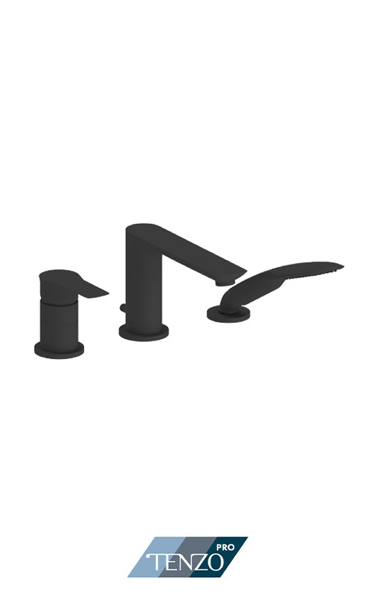 Tenzo Galia GA35-PB Deck Mount Pressure Balanced 3 Piece Tub Filler