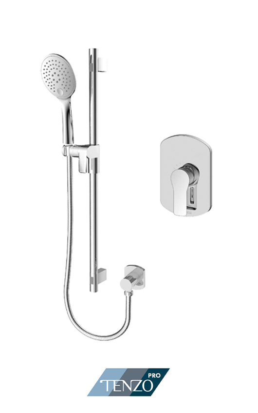 Tenzo Galia pressure balanced single function shower kit - GAPB21-R1100-XX