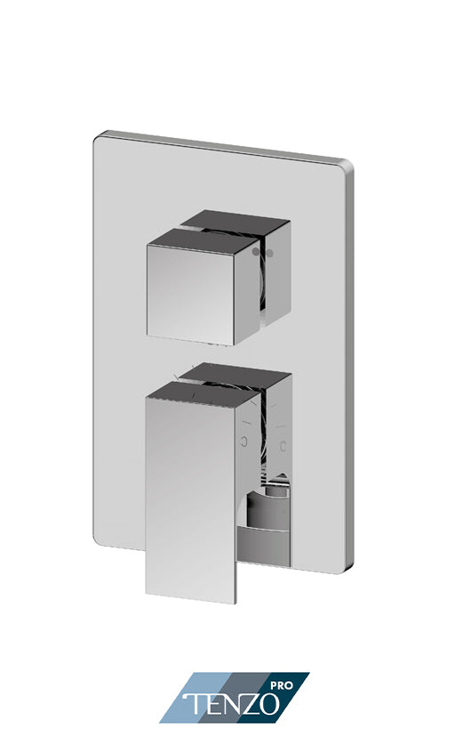 Tenzo Trim for KALISSA 2 functions pressure balanced valve - Chrome