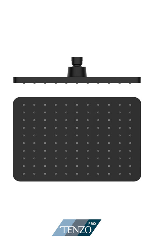 Tenzo Galia Rectangular Shower Head - Matte Black
