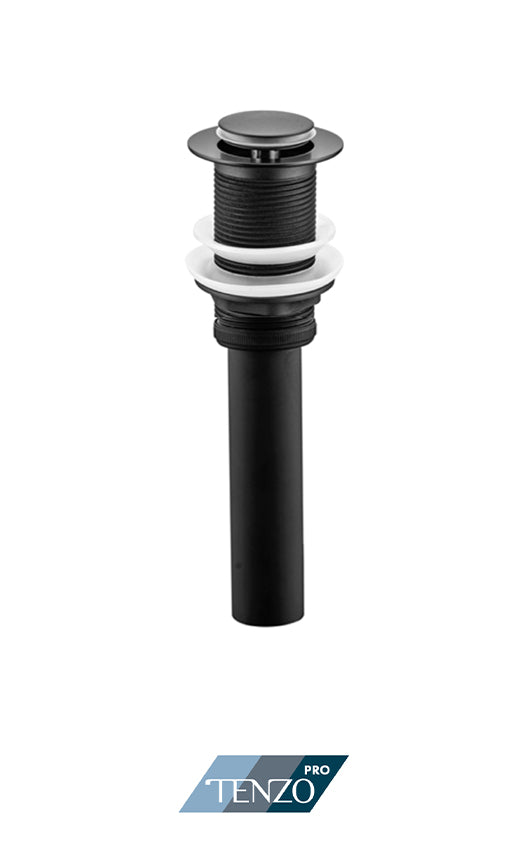 Tenzo Lavatory Pop-Up drain with overflow - Matte Black