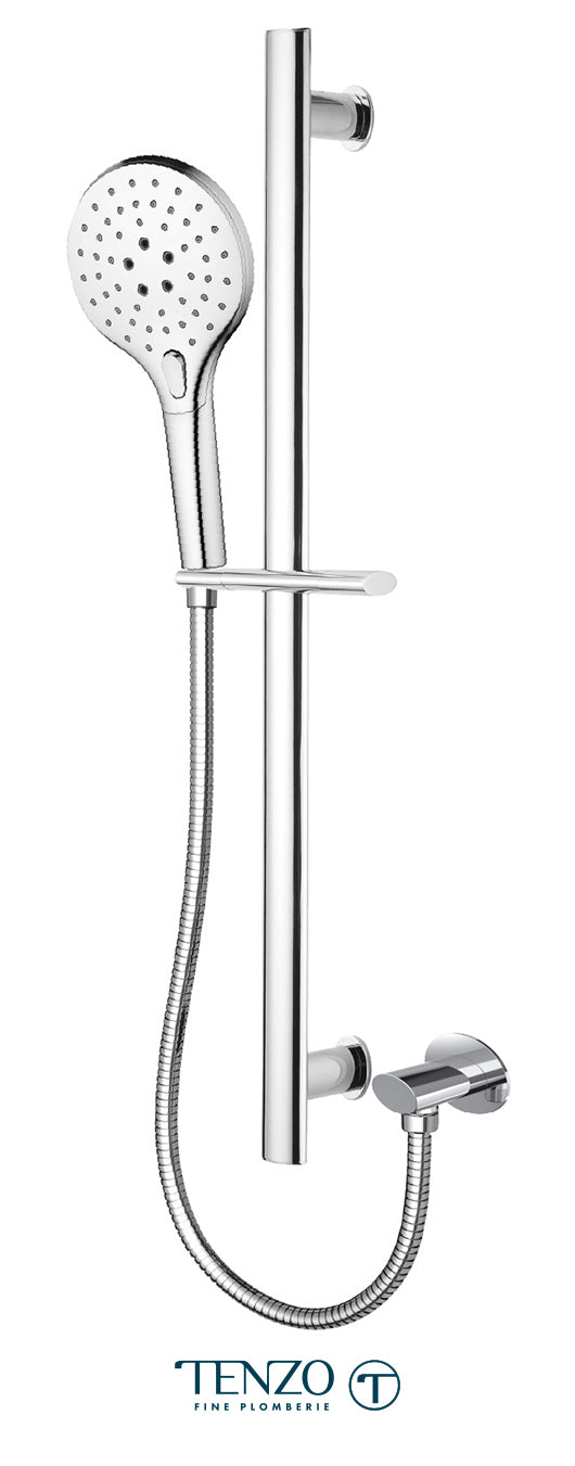 Tenzo Sliding bar kit with elbow chrome KRD-02196-CR