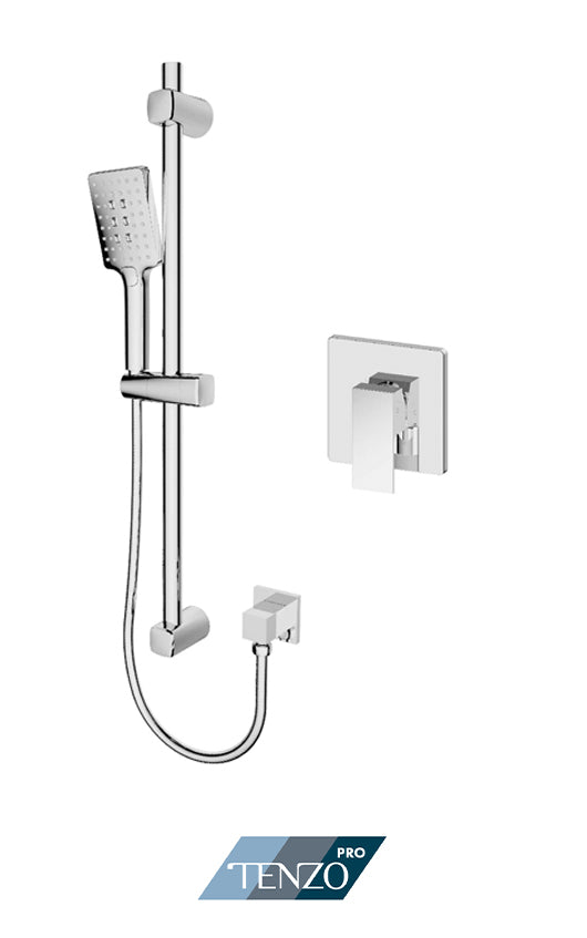 Tenzo Rail and Three Function Spray Bath and Shower Set -KAPB21-1100-CR