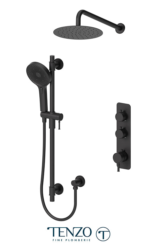 Tenzo Alyss Extenza kit 2 functions thermo matte black finish ALYT42-20111-MB