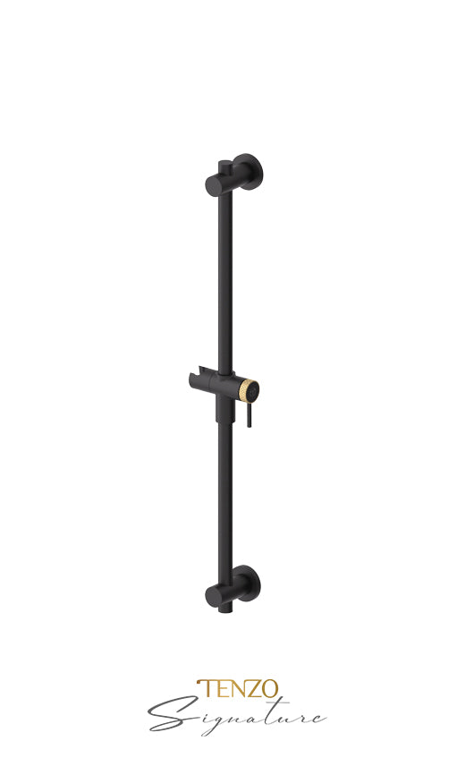 Tenzo Sliding bar Bellacio-C matte black/ brushed gold RD-36-C-MB-BG