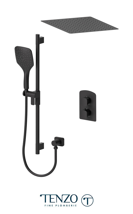 Tenzo Delano T-Box kit 2 functions thermo matte black finish DET32-20113-MB