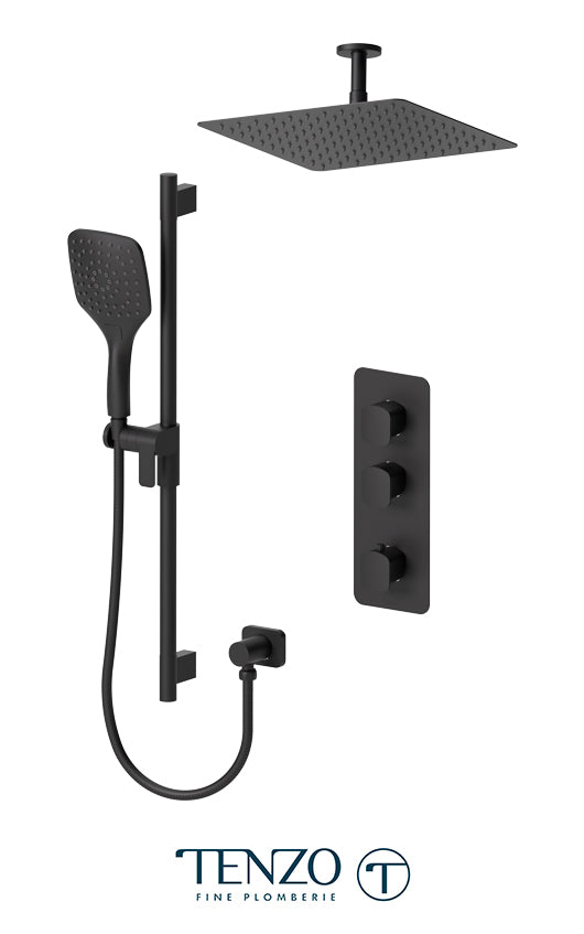 Tenzo Delano Extenza kit 2 functions thermo matte black finish DET42-21132-MB