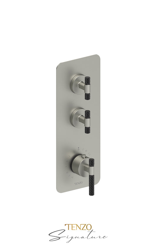Tenzo Extenza valve 2 fcts thermo Bellacio-C brushed nickel BET42-C-BN