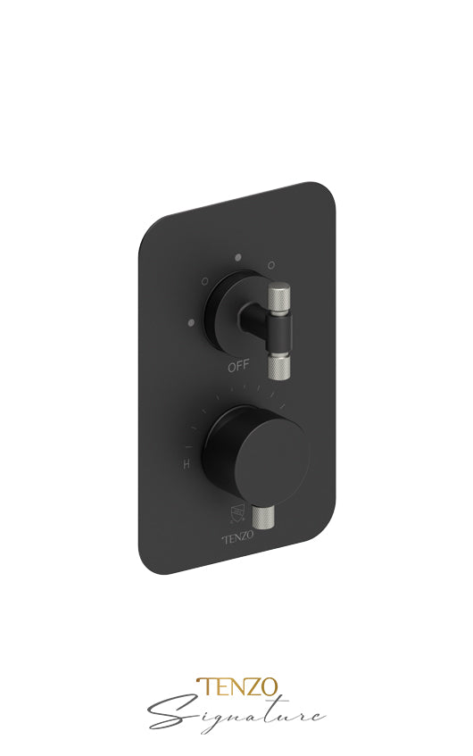 Tenzo T-Box valve 3 fcts pres bal Bellacio-F matte black/brushed nickel BEPB33-F-MB-BN