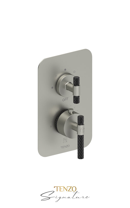 Tenzo T-Box valve 3 fcts thermo Bellacio-C brushed nickel BET33-C-BN