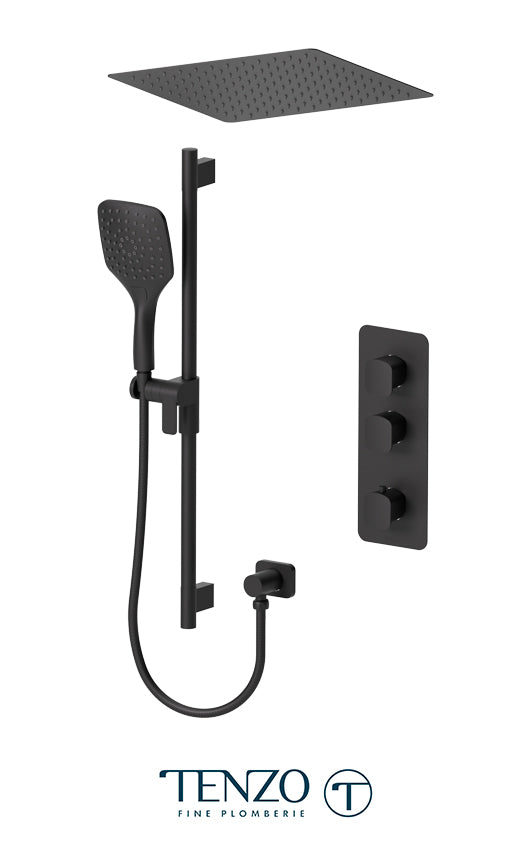Tenzo Delano Extenza kit 2 functions thermo matte black finish DET42-23166-MB