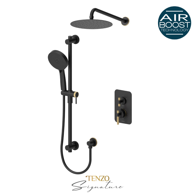 Tenzo T-Box kit 2 fcts thermo Bellacio-C matte black / brushed gold BET32-20111-C-MB-BG