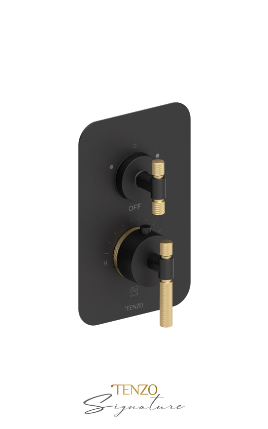 Tenzo T-Box valve 2 fcts thermo Bellacio-F matte black BET32-F-MB
