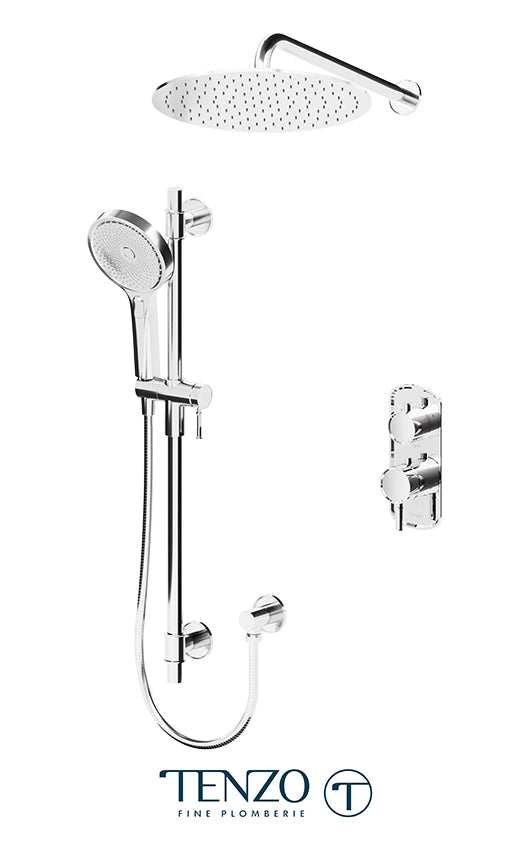 Tenzo Alyss T-Box kit 2 functions thermo chrome finish ALYT32-20113-CR