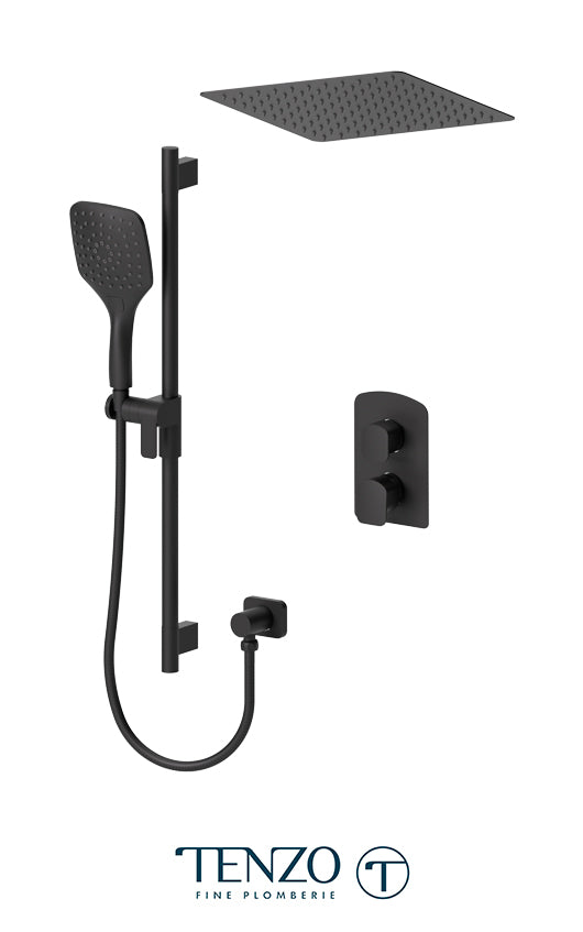 Tenzo Delano T-Box kit 2 functions thermo matte black finish DET32-21165-MB