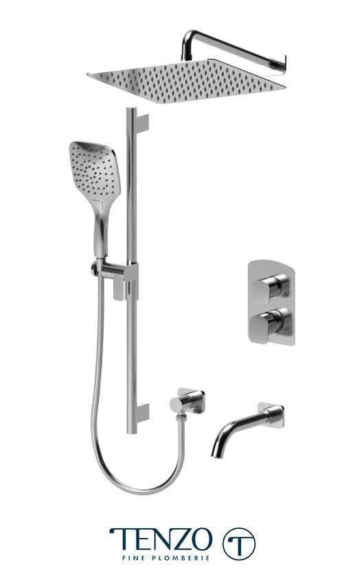 Tenzo Delano T-Box kit 3 functions pres bal chrome finish DEPB33-501125-CR