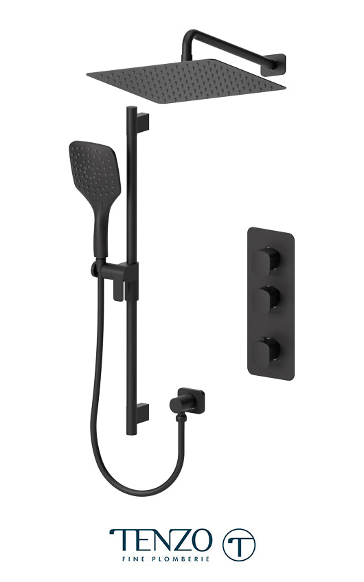 Tenzo Delano Extenza kit 2 functions thermo matte black finish DET42-20112-MB