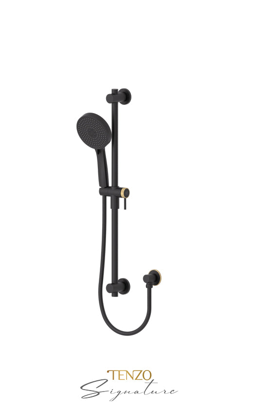 Tenzo Sliding bar kit Bellacio-C matte black/ brushed gold KRD-362712-C-MB-BG