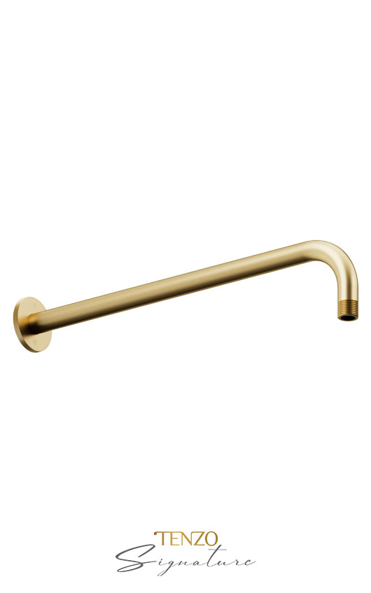 Tenzo Wall mount shower arm Bellacio-F brushed gold SA-612-F-BG
