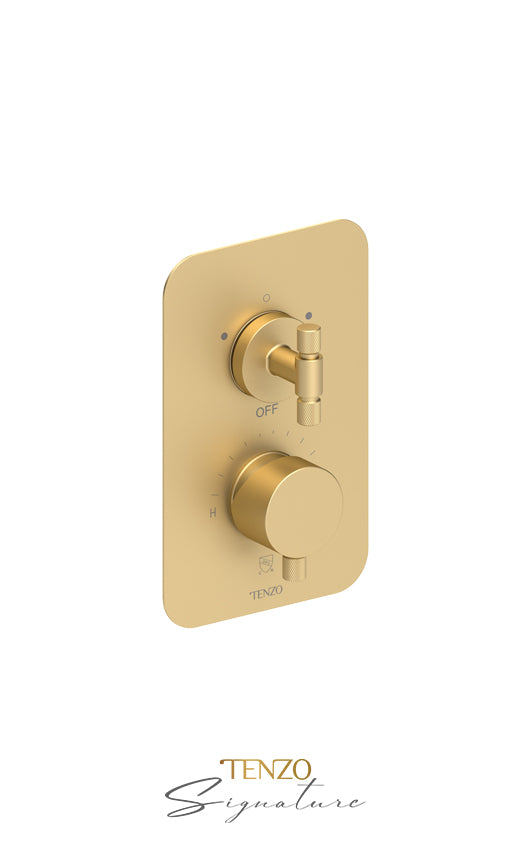 Tenzo T-Box valve 2 fcts pres bal Bellacio-F brushed gold BEPB32-F-BG