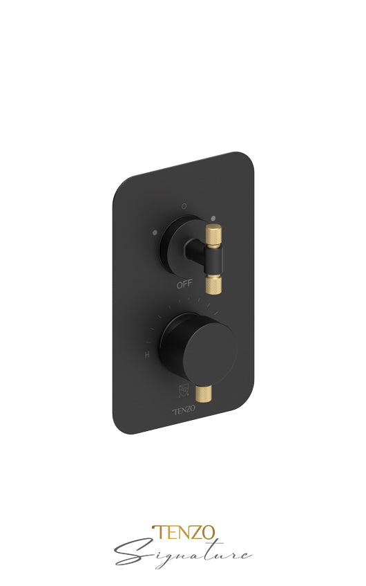 Tenzo T-Box valve 2 fcts pres bal Bellacio-F matte black BEPB32-F-MB