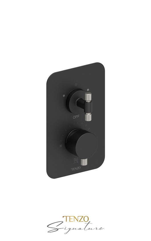Tenzo T-Box valve 2 fcts pres bal Bellacio-F matte black/brushed nickel BEPB32-F-MB-BN