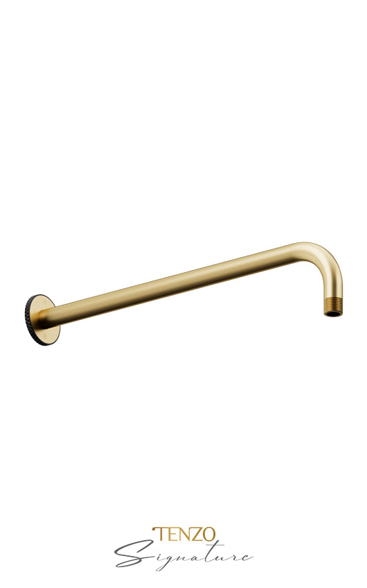 Tenzo Wall mount shower arm Bellacio-C brushed gold/ matte black SA-612-C-BG-MB