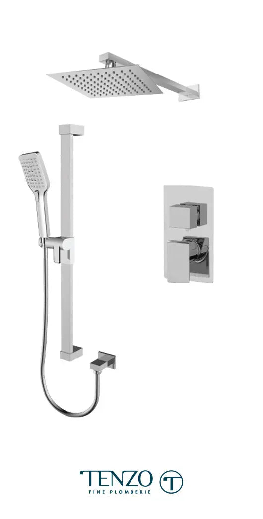Tenzo - Slik T-box Chrome Shower Kit With 2 Functions (Pressure Balanced) - Image 2